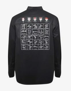 Balenciaga Black Exercise Print Shirt