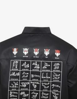 Balenciaga Black Exercise Print Shirt