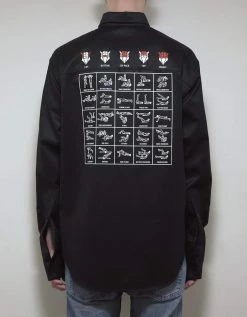 Balenciaga Black Exercise Print Shirt