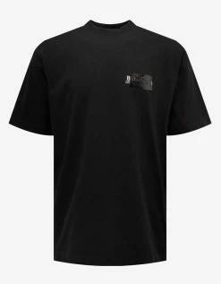Balenciaga Black Gaffer Logo Large Fit T-Shirt