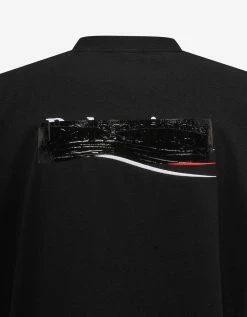 Balenciaga Black Gaffer Logo Large Fit T-Shirt