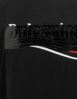 Balenciaga Black Gaffer Logo Large Fit T-Shirt
