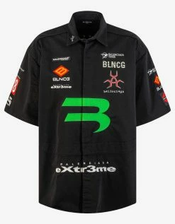 Balenciaga Black Gamer Shirt Clothing
