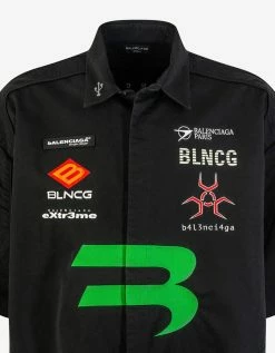 Balenciaga Black Gamer Shirt Clothing