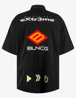 Balenciaga Black Gamer Shirt Clothing
