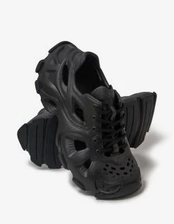 Balenciaga New Arrivals Black HD Lace-Up Trainers