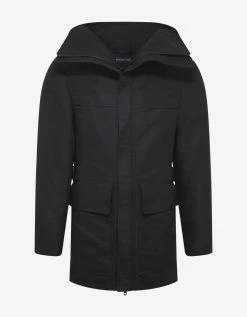 Balenciaga Black Incognito Parka Clothing