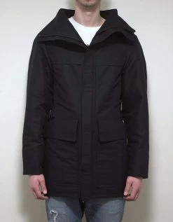 Balenciaga Black Incognito Parka Clothing