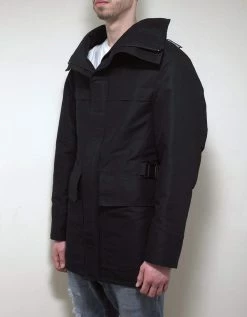 Balenciaga Black Incognito Parka Clothing