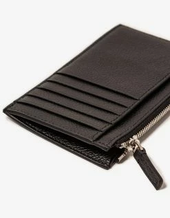 Balenciaga Accessories Black Leather Long Coin And Card Holder