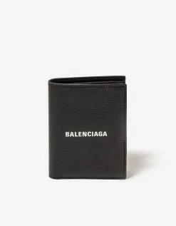 Balenciaga Black Logo Billfold Wallet Accessories