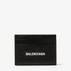 Balenciaga Accessories Black Logo Cash Card Holder