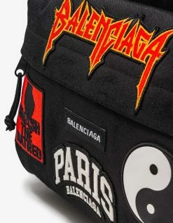 Balenciaga Accessories Black Multi Patch Explorer Backpack