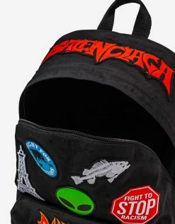 Balenciaga Accessories Black Multi Patch Explorer Backpack