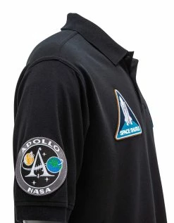 Balenciaga Black NASA Polo T-Shirt Clothing