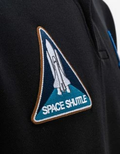 Balenciaga Black NASA Polo T-Shirt Clothing