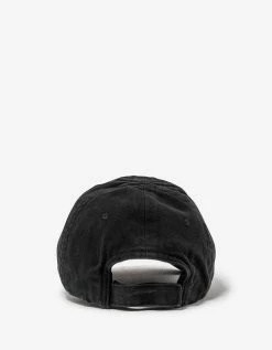 Balenciaga Accessories Black Notch Logo Visor Cap