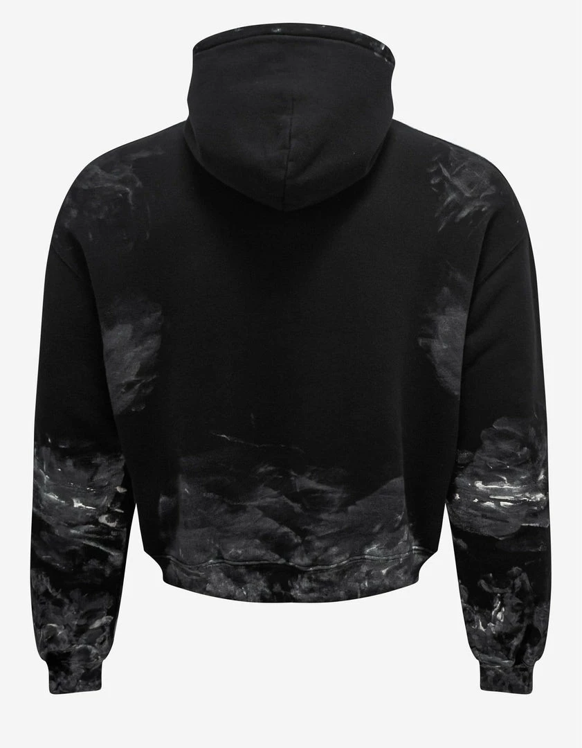 Cheapest 🎉 Balenciaga Black Painter Fitted Hoodie ❤️ 4 Balenciaga Black Painter Fitted Hoodie