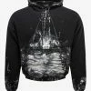 Balenciaga Black Painter Fitted Hoodie