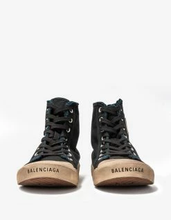 Balenciaga Black Paris High Top Trainers