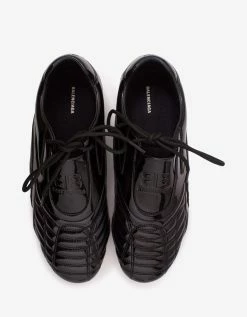 Balenciaga Black Patent Zen Trainers