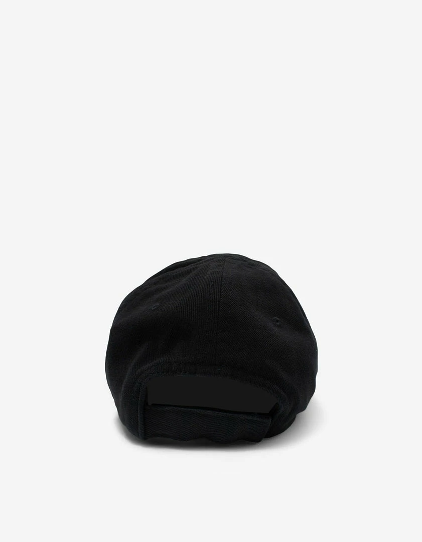 Discount ๐ Balenciaga Accessories Black Political Logo Embroidery Cap ๐ 6 Balenciaga Accessories Black Political Logo Embroidery Cap