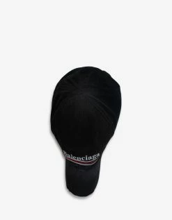 Discount ๐ Balenciaga Accessories Black Political Logo Embroidery Cap ๐ 8 Balenciaga Accessories Black Political Logo Embroidery Cap