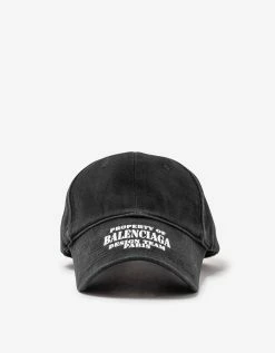 Balenciaga Accessories Black Property Logo Cap
