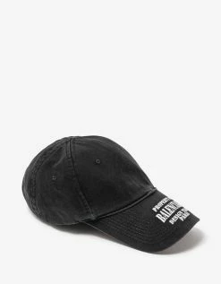 Balenciaga Accessories Black Property Logo Cap