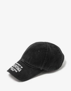 Balenciaga Accessories Black Property Logo Cap