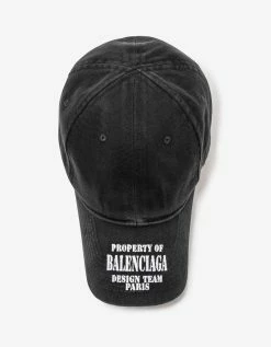 Balenciaga Accessories Black Property Logo Cap