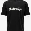 Balenciaga Black Scribble Logo T-Shirt Clothing