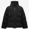 Balenciaga Black Sporty B Hooded Puffer Jacket Clothing