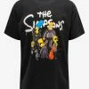 Balenciaga Black The Simpsons Print Oversized T-Shirt Clothing