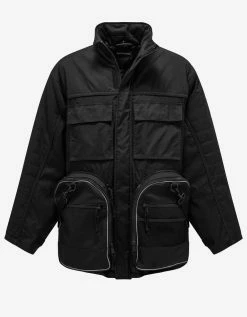 Balenciaga Black Transformer Gym Bag Parka