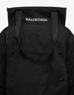 Balenciaga Black Transformer Gym Bag Parka