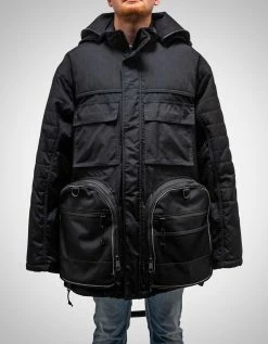 Balenciaga Black Transformer Gym Bag Parka