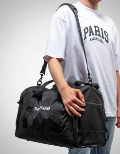 Balenciaga Black Transformer Gym Bag Parka