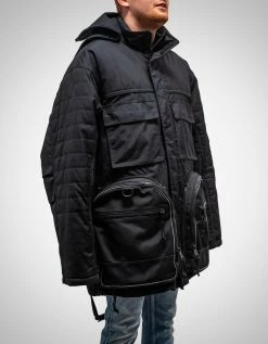 Balenciaga Black Transformer Gym Bag Parka