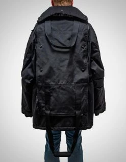 Balenciaga Black Transformer Gym Bag Parka