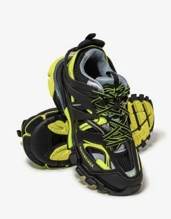 Balenciaga Black & Yellow Track Trainers