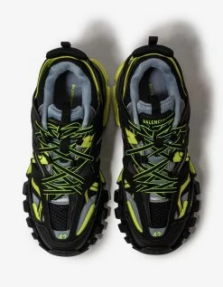 Balenciaga Black & Yellow Track Trainers