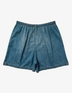 Balenciaga Blue Denim Boxer Shorts Clothing