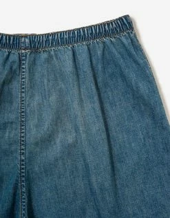 Balenciaga Blue Denim Boxer Shorts Clothing