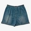 Balenciaga Blue Denim Boxer Shorts Clothing