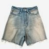 Balenciaga Blue Denim Skater Shorts