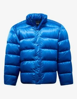 Balenciaga Clothing Blue Pinched Puffer Jacket