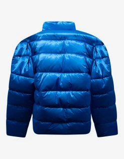 Balenciaga Clothing Blue Pinched Puffer Jacket