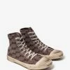 Balenciaga Dark Mink Grey BB Monogram Paris High Top Trainers