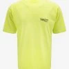 Balenciaga Clothing Fluorescent Yellow Political Logo Large Fit T-Shirt
